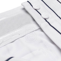 Pantalon de baseball 3/4 personnalisé à transfert thermique, vêtements de sport en gros pour grandes tailles, capri respirant avec logo baseball, 100 % polyester