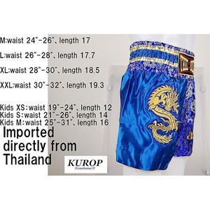 Shorts de boxe Muay Thai personnalisés en gros, design en satin à fente, dragon brodé, OEM ODM, shorts d'entraînement de combat - Product Image 5