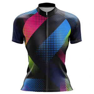 Maillot de cyclisme à séchage rapide pour cyclistes et gants respirants à manches courtes Dernières couleurs unies Vente en gros OEM - Product Image 1