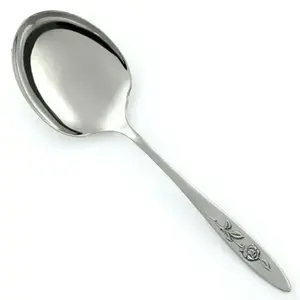 Elegant Stainless Steel Gold Finished Wedding Spoon From India Ideal for Hotel Ware <b>Tableware</b> and <b>Dinnerware</b> Serving Set - Product Image 2