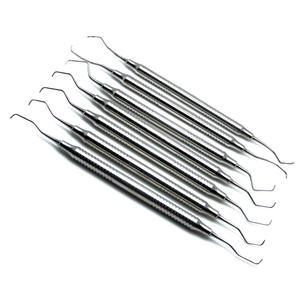 Curettes dentaires Gracey 1/2 à 13/14 Instruments parodontaux à manche creux en acier Pinces manuelles en acier inoxydable - Product Image 1