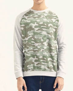 Sudadera sólida masculina de bajo precio con cuello redondo, sudadera de algodón hecha a medida para hombre con manga larga - Product Image 1