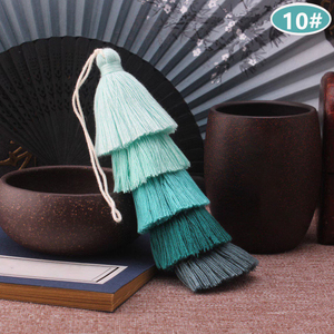 ZSY 25 cm borlas al por mayor para hacer joyería borlas de punto de poliéster para decoración de bolsos accesorios de marcapáginas DIY Ronpex - Product Image 2