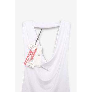 Chemisier court pour femme ETHIQUET NESLIVA à épaules dénudées, col halter et dos ouvert à fines bretelles - Product Image 4