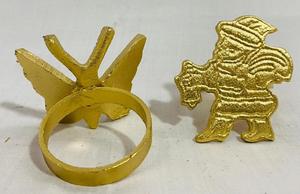 RTS Venta caliente Metal Navidad Servilleteros Copo de nieve Estrella Santa Mariposa Reno árbol diseños para Decoración de mesa en ocasión - Product Image 4