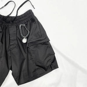 Premium Quality <b>Men's</b> Casual Multi-Pocket <b>Black</b> Cargo <b>Shorts</b> | Elastic Waist Good Selling Nylon Cargo <b>Shorts</b> for <b>Men</b> - Product Image 3