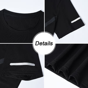 Camiseta deportiva de verano para hombre 2025 transpirable Stretch Fitness Top Gym Running manga corta Activewear - Product Image 5