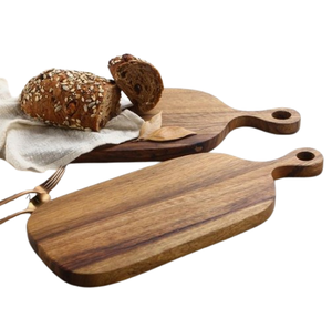 Tabla de cortar redonda de madera de mango real, tabla de cortar de diseño moderno y duradera ecológica de madera de bambú para uso doméstico y restaurante - Product Image 1