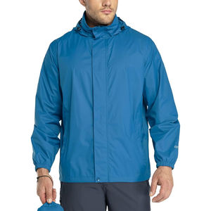 Packable Rain <b>Jacket</b> <b>Men's</b> Lightweight Waterproof Rain Shell <b>Jacket</b> Raincoat with Hood for Golf <b>Cycling</b> Windbreaker - Product Image 6