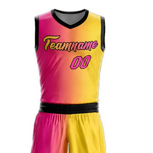 Venta al por mayor de diseño personalizado Retro sublimación Reversible cesta chalecos Kit conjunto camisa hombres uniforme de baloncesto - Product Image 5