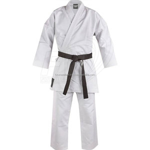 Uniforme de Karate para hombres de uso de lucha de entrenamiento de Color blanco hecho a medida de alta calidad profesional a la venta - Product Image 2