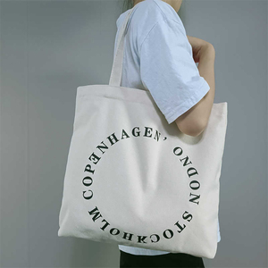 กระเป๋าช้อปปิ้งผ้าคอตตอนหูจับยาวกระเป๋าช้อปปิ้งแฟชั่นใหม่ทันสมัยกระเป๋าช้อปปิ้งผ้าคอตตอนหูจับยาวมีขนาดที่กำหนดเองได้ - Product Image 1