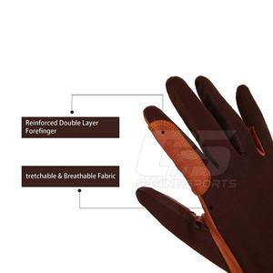 Guantes de Equitación de Cuero para Adultos, Unisex, de Cinco Dedos, Antideslizantes, Ligeros, Cómodos y Duraderos, Estilo Nuevo - Product Image 3