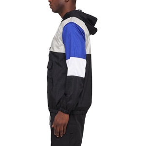 Wholesale Lightweight <b>Men's</b> <b>Summer</b> Windbreaker <b>Jacket</b> Plus Size Color Block Polyester Zipper Windproof Breathable Waterproof - Product Image 4