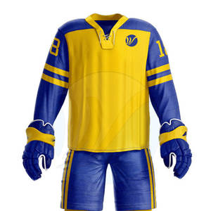 ชุดเครื่องแบบฮ็อกกี้น้ำแข็งยูนิเซ็กซ์ชุดสัมผัสนุ่มพร้อมชื่อทีมสั่งทำราคาโรงงานสั่งซื้อจำนวนมาก - Product Image 5