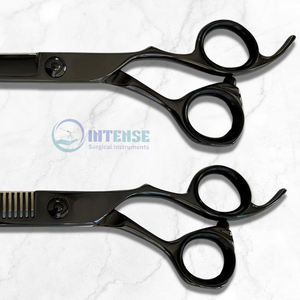 Ensemble de ciseaux de coiffure et de ciseaux à effiler en acier inoxydable Outils de coupe de cheveux de coiffeur professionnel pour salon et usage domestique - Product Image 3