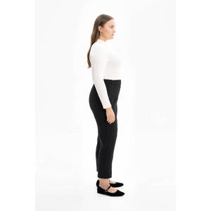Pantalones Cargo de Cintura Alta y Pierna Recta para Mujer, Antiarrugas, Transpirables y Casuales - Product Image 2