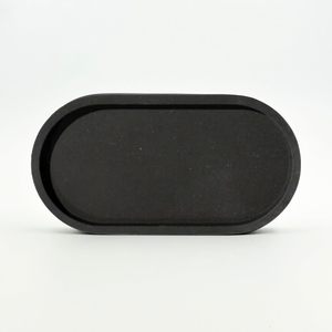 Plateau décoratif de vanité de cuisine en or | Organisateur de bijoux en marbre sculpté moderne avec logo personnalisé de qualité alimentaire à un niveau - Product Image 1