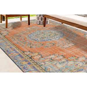 Floral Medallion Printed <b>Rug</b> - Vibrant Design for Home Decor,Luxury <b>Velvet</b> <b>Rug</b> - Product Image 1