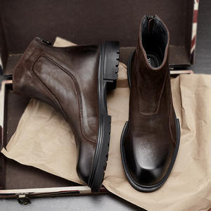 รองเท้าบูทคลาสสิกพร้อมพื้นกันลื่นและพื้นรองรับแรงกระแทกสำหรับใส่ทำงานและประชุมทางธุรกิจ - Product Image 3