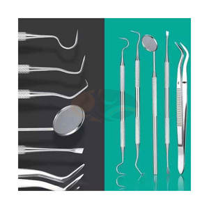 Nouvel ensemble d'instruments dentaires en acier inoxydable, miroir de blanchiment des dents, détartreur, pinces pour examen dentaire professionnel et chirurgie - Product Image 5