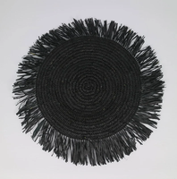 Chemin de table international Falah, motif floral perlé, élégant, noir, brodé, design moderne pour la salle à manger, décoration intérieure, chemin de table 2026