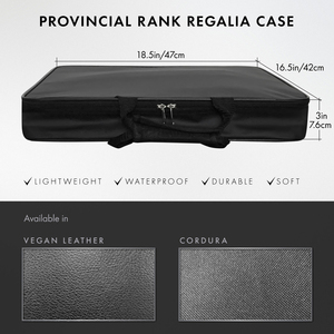 Tablier maçonnique en cuir Regalia Case Handcrafted Needlework With Fabric From a Foundation Freemasons - Product Image 3