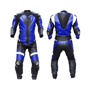Combinaisons de course moto en cuir sur mesure, grande taille, hiver, 1 et 2 pièces, imperméables, respirantes, ignifuges - Product Image 1