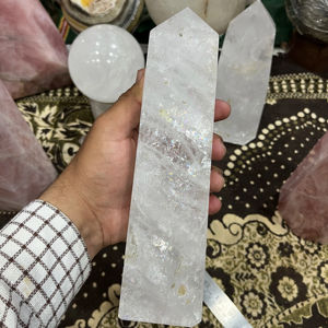Tour de cristal de quartz clair naturel de haute qualité, pierre polie, énergie de guérison, méditation, décoration de maison et de bureau, objet de collection - Product Image 5