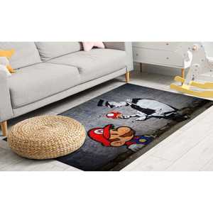 Alfombra Impresa: Alfombras Modernas Personalizadas con Diseños Únicos de Graffiti, con Pelo Suave - Product Image 4