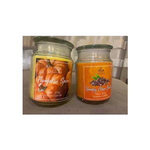 Indischer Herkunft Lieferant Verkauf der besten Aromatherapie-Duft kerzen Paraffin wachs Bulk 18oz Jar Candle White Duft zum Verkauf