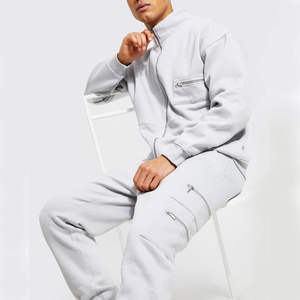 ชุดวอร์มสำหรับผู้ชายแบบมีซิปสำหรับฤดูหนาวชุดวอร์มเล่นกีฬาของคุณเอง - Product Image 3