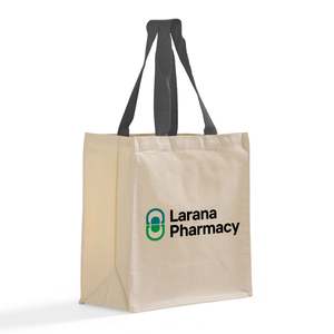 Ultimate <b>Canvas</b> <b>Shopper</b> Tote Bags Customized Medium PP Grocery Bags with Logo Cotton Tote Bag with Letter Pattern-TF255 - Product Image 6