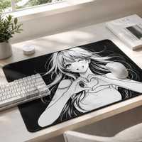 Tapis de souris de jeu Anime personnalisé, tapis de bureau Esports antidérapant, surface lisse, suivi précis au niveau des pixels