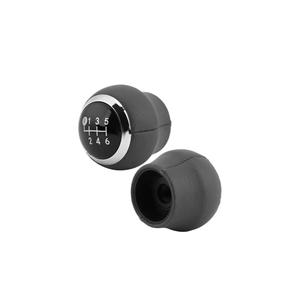 Pomo de Palanca de Cambios de 6 Velocidades de Cuero Negro para Autos Corolla, Auris, Avensis, Yaris y CHR - Product Image 3