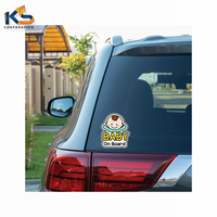 Autocollant de sécurité personnalisé « Bébé à bord » pour voiture, écologique, résistant aux UV, facile à décoller, imperméable, en vinyle découpé pour vitres de voiture