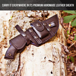 Fixed Blade Multi-Functional Outdoor Survival <b>Knife</b> Wood Handle OEM Customizable High Quality Damascus Steel Tracker <b>Knife</b> for - Product Image 6