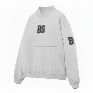 Premium 320 GSM coton polaire sweat doux tissu brossé Logo brodé personnalisé conception minimale femmes sweats respirants - Product Image 4