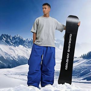 Meilleure vente Pantalon de snowboard Baggy coupe-vent vêtements de ski imperméables Hip Hop coupe ample Hipster Ski neige pantalon respirant - Product Image 3
