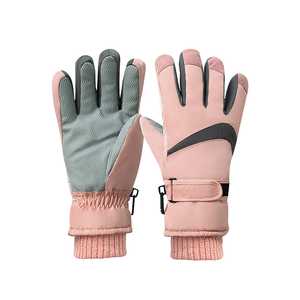 Direct Factory Supplied Windproof <b>Waterproof</b> Goat Leather Ski <b>Gloves</b> Winter Customizable Logo Design Warm Ski Boarding <b>Gloves</b> - Product Image 1