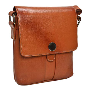 กระเป๋าสะพายสำหรับผู้ชายหนังแท้วินเทจสะพายข้างยาวมีซิปพาดลำตัวกันน้ำจากนักออกแบบมืออาชีพ - Product Image 6