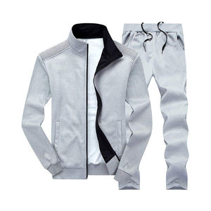 Ensemble de survêtement à capuche uni pour l'entraînement en salle de sport, vêtements de sport d'hiver de haute qualité pour le jogging, l'entraînement, fermeture à cordon personnalisée OEM pour hommes - Product Image 3