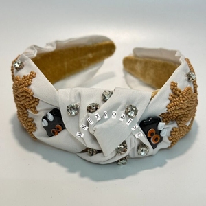 Diadema con cuentas de calabaza negra y naranja hecha a mano al por mayor, accesorio festivo para el cabello para fiestas y eventos de Halloween - Product Image 4