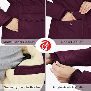 Chaqueta Parka con capucha gruesa y cálida, el mejor Material, buena calidad, ropa de temporada de invierno, chaqueta Parka para mujer - Product Image 6