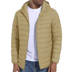 Blouson matelassé pour homme de haute qualité à capuche, épaisseur standard, chaud, pour un usage décontracté, travail en extérieur, saisons d'hiver, devant - Product Image 4