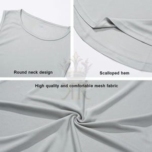 Camiseta sin mangas ajustada de verano para hombre, chaleco de entrenamiento de gimnasio de punto transpirable de secado rápido, estampado de baloncesto informal a la moda - Product Image 6