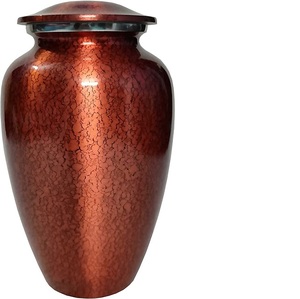 MS INC Metal With Flower Leaf Design Art Work Funeral <b>Urn</b> Cremation <b>Urn</b> for Human Ashes Adult Men Women Ashes <b>Urn</b> <b>Large</b> - Product Image 2