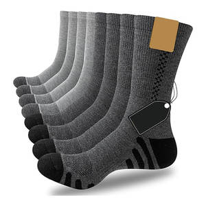 Comfortable Breathable Sweat-Absorbent Spandex/Polyester <b>Training</b> Wear Sports <b>Socks</b> for Fitness Workout Basketball Long Time Use - Product Image 1