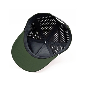 Gorra de Golf Personalizada OEM Resistente al Agua con Logotipo Bordado 3D, Cuerda Blanca Personalizada, 5 Paneles, Orificios Cortados con Láser, Parte Trasera Ajustable VN - Product Image 4