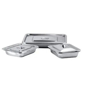 Bandeja de Instrumentos Quirúrgicos Profesional de Acero Inoxidable, Bandeja de Impresión Médica Reutilizable, Esterilización a Alta Temperatura - Product Image 2